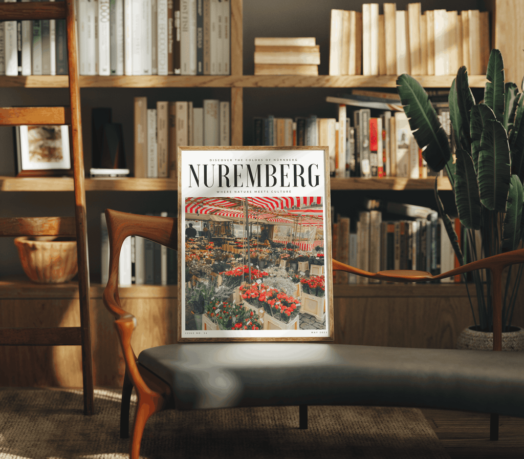 Nuremberg Flower Market Print